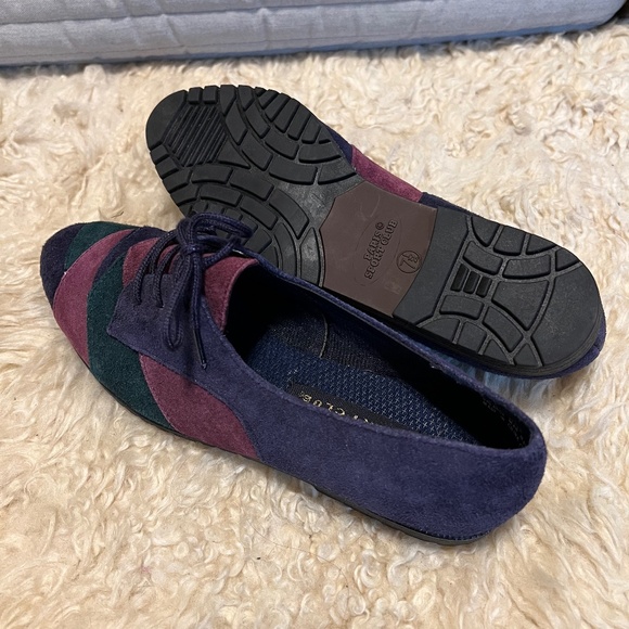 Vintage color block suede loafers - Picture 4 of 10